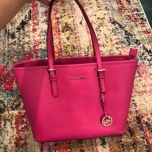 Hot Pink Michael Kors Tote Bag